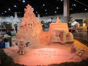 Rhode Island Flower Show sand sculpture
