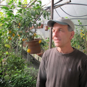 Byron Martin in Logee's Greenhouse